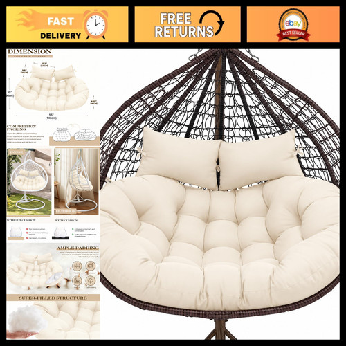 Double egg chair cushion - chair,