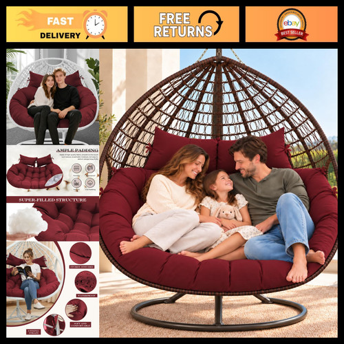 Thick double egg chair - thick,