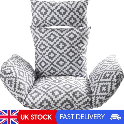 Chic grey geometric egg chair - grey,