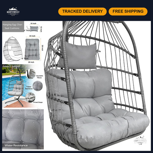 Outdoor hanging egg - hanging, chair