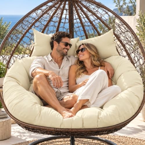 Outdoor double egg chair - outdoor,